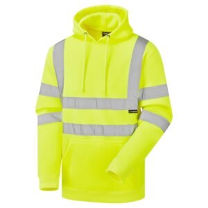 Supertouch Hi Vis Hooded Sweatshirt - Image 5