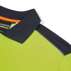 System Hi-Vis Eco CottonCool Short Sleeve Polo - Image 5