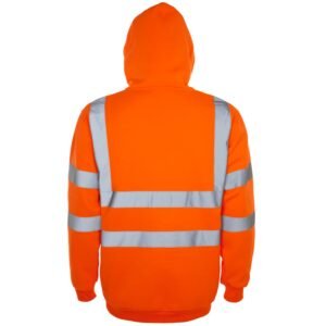 Supertouch Hi Vis Hooded Sweatshirt - Image 4